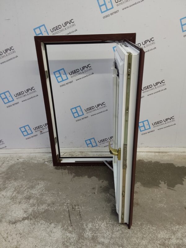 Used Rosewood Upvc Window 625mm x 1000mm C3067 - Image 3