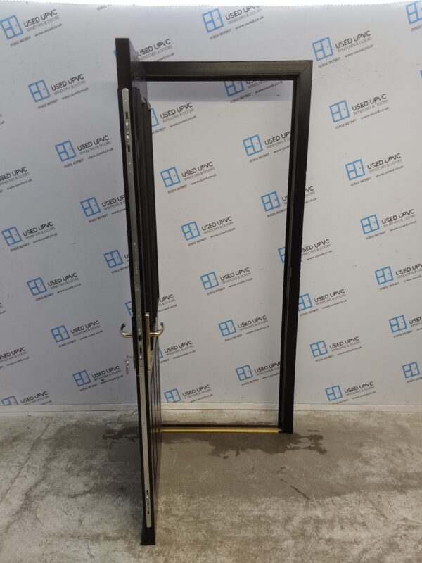 Used Black Composite Door 895mm x 2040mm (outwards opening) 0627 - Image 3
