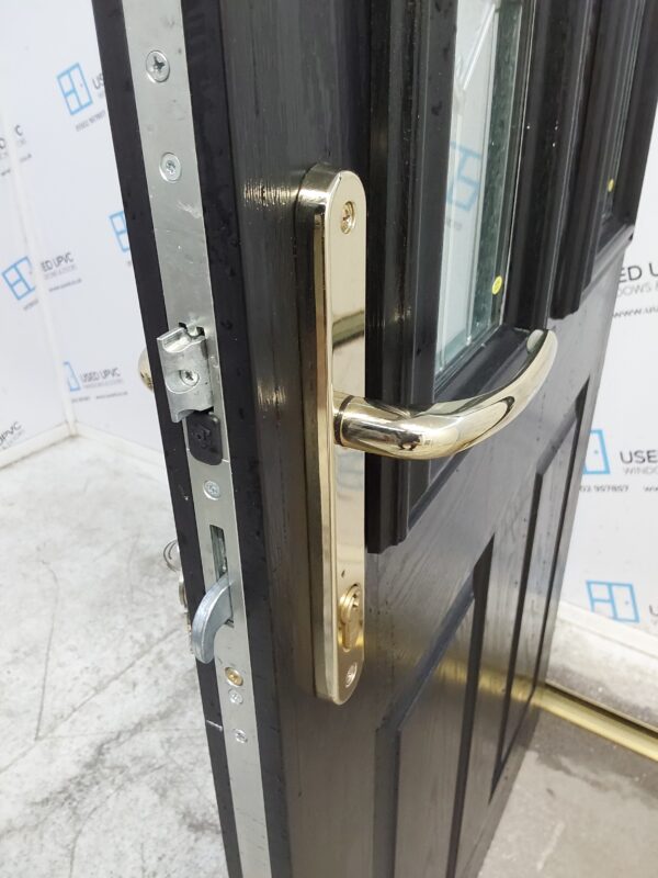 Used Black Composite Door 895mm x 2040mm (outwards opening) 0627 - Image 5