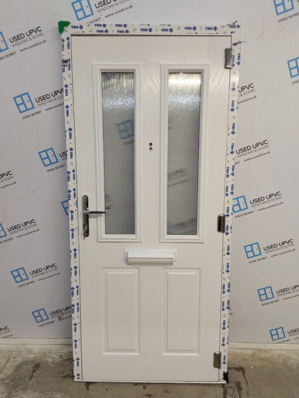 Brand New White Composite Front Door 930mm x 2035mm ND48 - Image 2