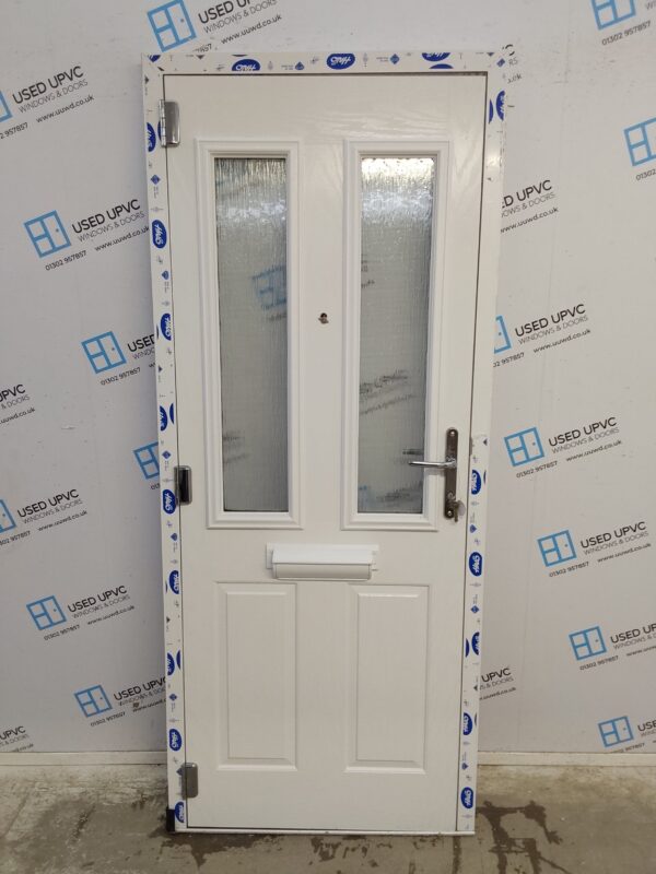 Brand New White Composite Front Door 860mm x 2045mm C1ND95 - Image 2