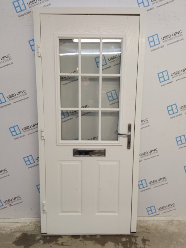 Used White Composite Front Door 935mm x 2090mm 0475 - Image 2