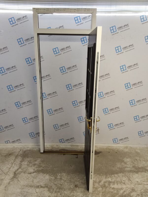 Brand New Black Composite Front Door And Toplight 890mm x 2365mm ND138 - Image 3