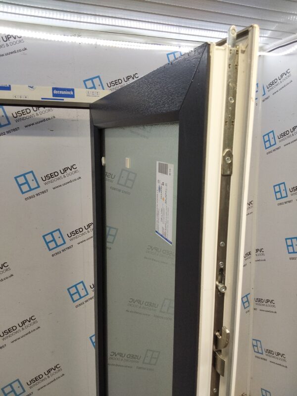 Brand New Anthracite Grey Upvc Full Glass Back Door (Triple Glazed) 985mm x 2060mm ND141 - Image 6