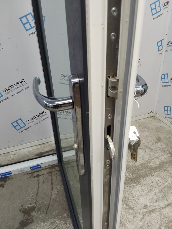 Brand New Anthracite Grey Upvc Full Glass Back Door (Triple Glazed) 985mm x 2060mm ND141 - Image 7