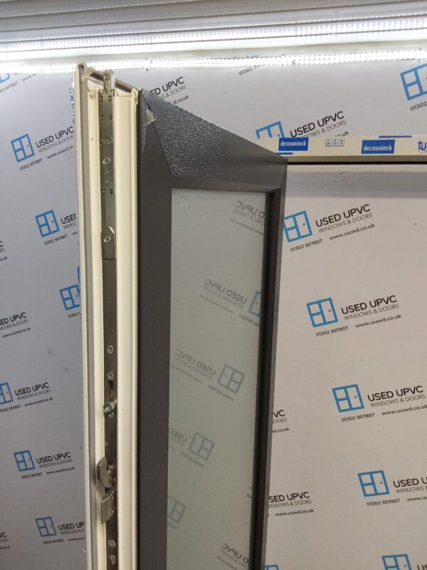Brand New Anthracite Grey Upvc Full Glass Back Door (Triple Glazed) 980mm x 2060mm ND142 - Image 4