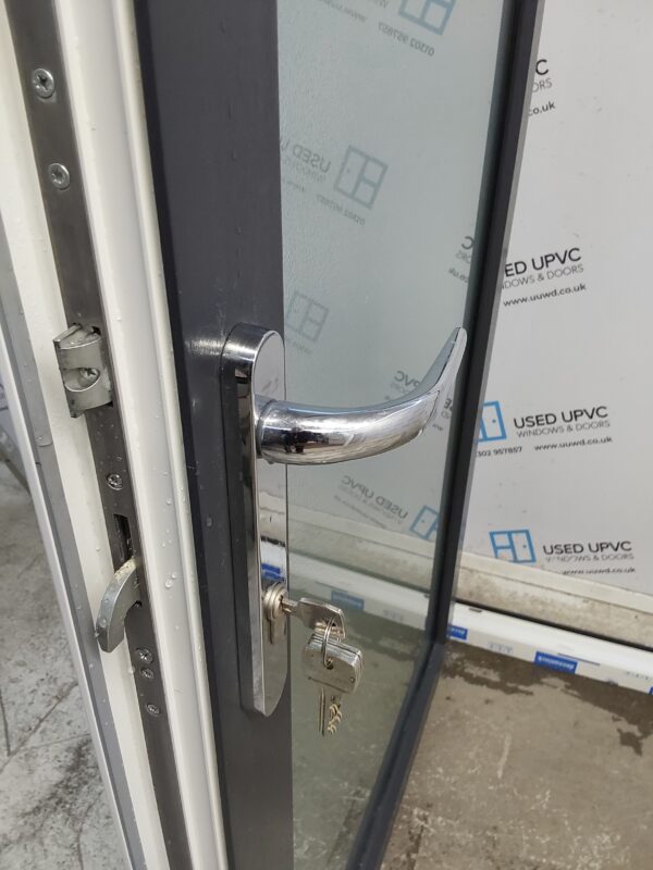 Brand New Anthracite Grey Upvc Full Glass Back Door (Triple Glazed) 980mm x 2060mm ND142 - Image 5