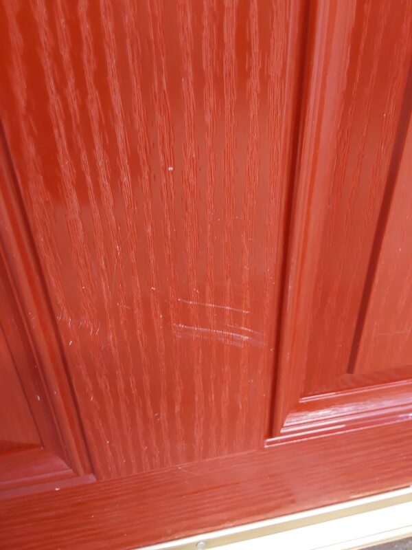 Used Red Composite Back Door 920mm x 2020mm 0458 - Image 4