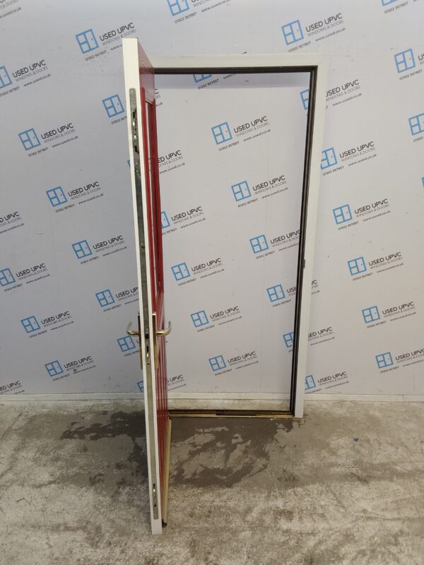 Used Red Composite Back Door 920mm x 2020mm 0458 - Image 3