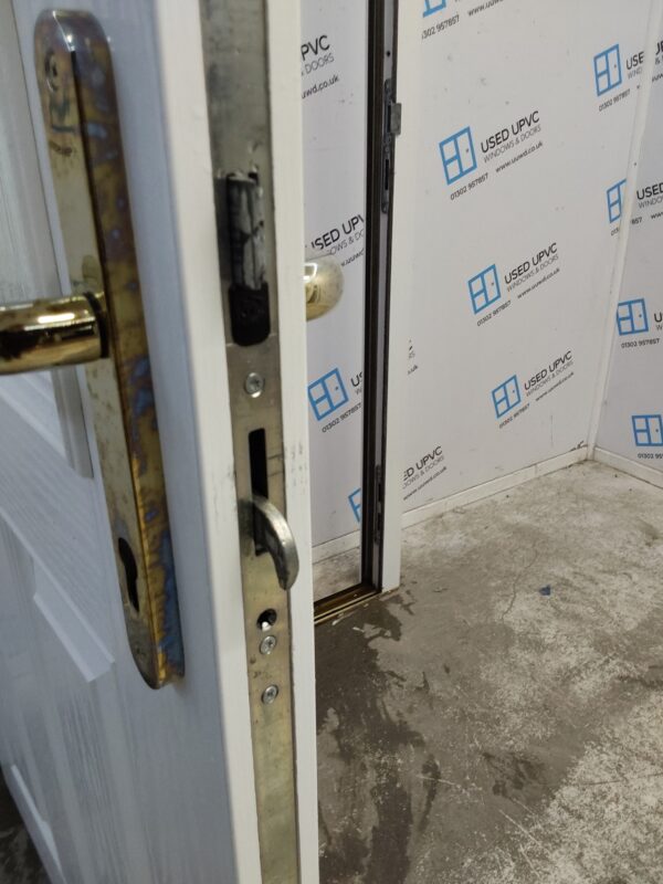 Used Red Composite Back Door 920mm x 2020mm 0458 - Image 9
