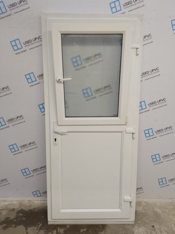 Used White Upvc Back Stable Door 920mm x 2090mm (reduce to 905mm) 0456 - Image 4