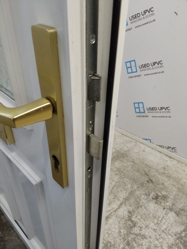 Used White Upvc Arched Front Door, Side Panels And Toplight 1285mm x 2405mm DS013 - Image 7