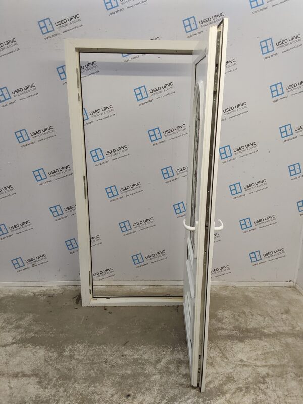 Used White Upvc Back Door 910mm x 1970mm (Reduce To 895mm) 0822 - Image 3