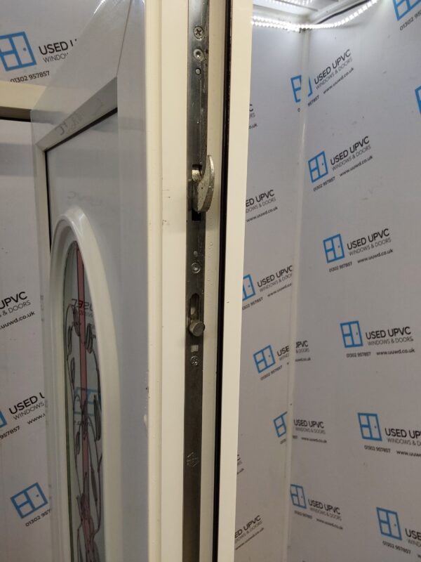 Used White Upvc Back Door 910mm x 1970mm (Reduce To 895mm) 0822 - Image 4
