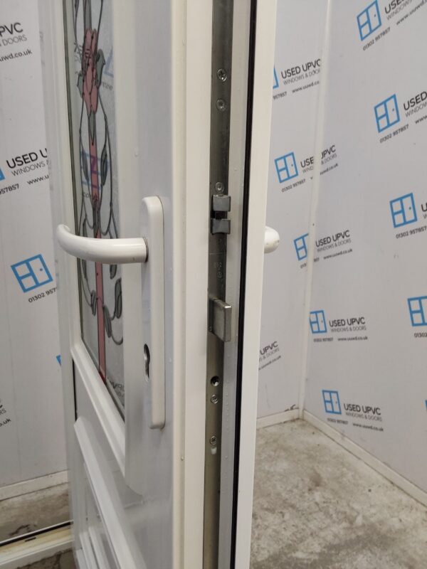 Used White Upvc Back Door 910mm x 1970mm (Reduce To 895mm) 0822 - Image 5