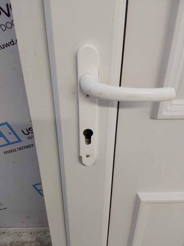Used White Upvc Back Door 930mm x 2035mm (Reduce To 910mm) 0599 - Image 8