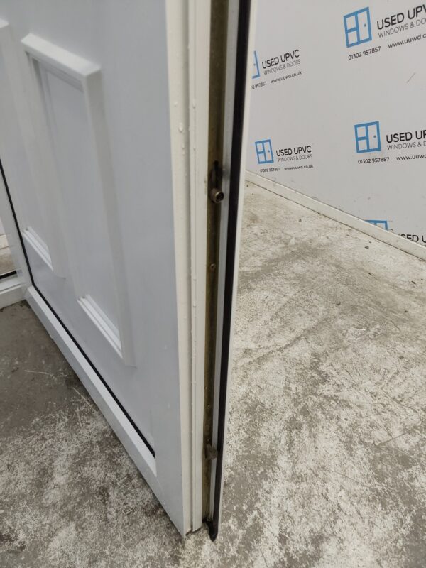 Used White Upvc Back Door 930mm x 2035mm (Reduce To 910mm) 0599 - Image 6