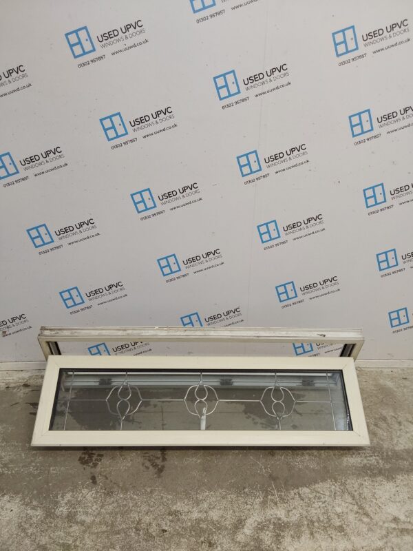 Used White Upvc Window 1380mm x 415mm W0341 - Image 2