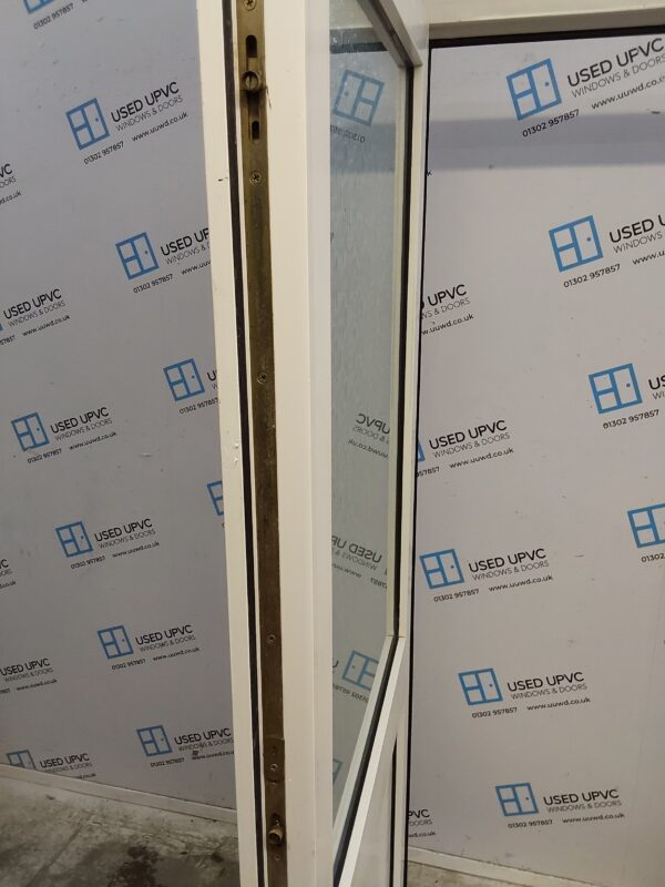 Used White Upvc Back Door 840mm x 2025mm 0552 - Image 4