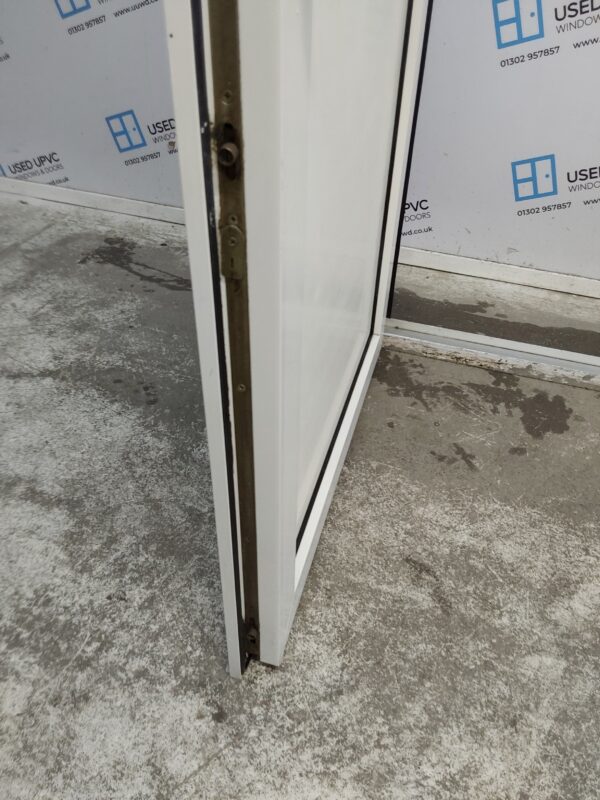 Used White Upvc Back Door 840mm x 2025mm 0552 - Image 6