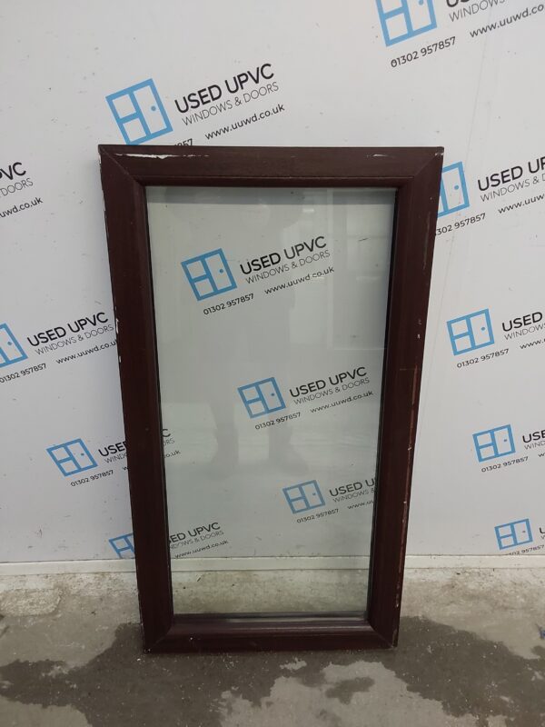 Used Rosewood Upvc Window 620mm x 1155mm C3030 - Image 2