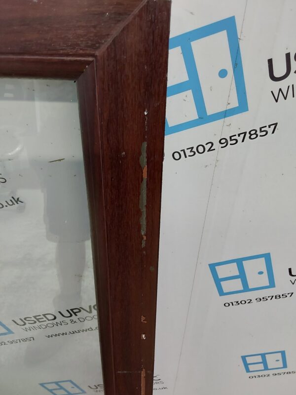 Used Rosewood Upvc Window 620mm x 1155mm C3030 - Image 3