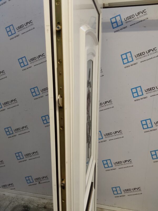 Used White Upvc Front Door And Side Panel 1180mm x 2055mm DS015 - Image 4