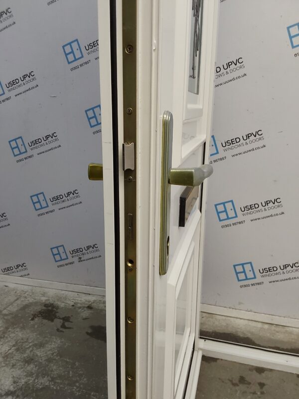 Used White Upvc Front Door And Side Panel 1180mm x 2055mm DS015 - Image 5