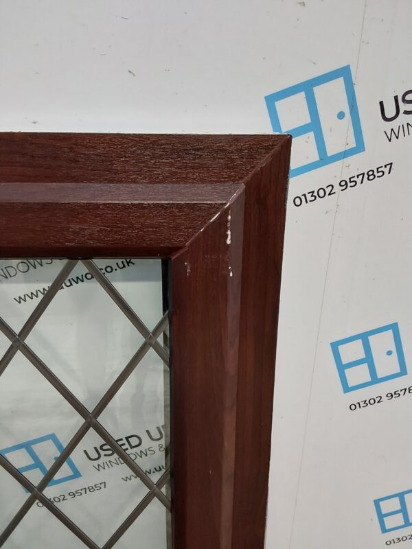 Used Rosewood Upvc Window 505mm x 1055mm C3086 - Image 5