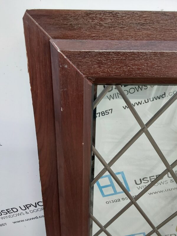 Used Rosewood Upvc Window 505mm x 1055mm C3086 - Image 6