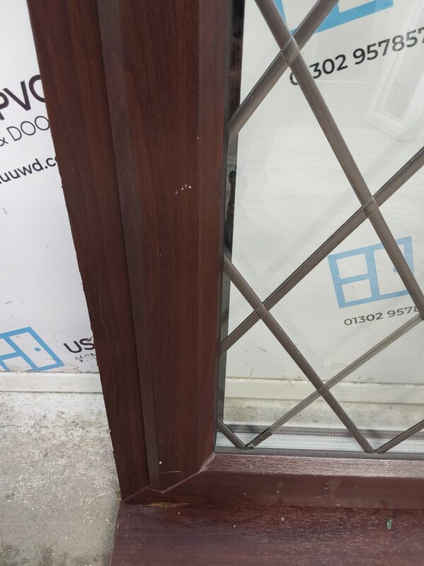 Used Rosewood Upvc Window 505mm x 1055mm C3086 - Image 7
