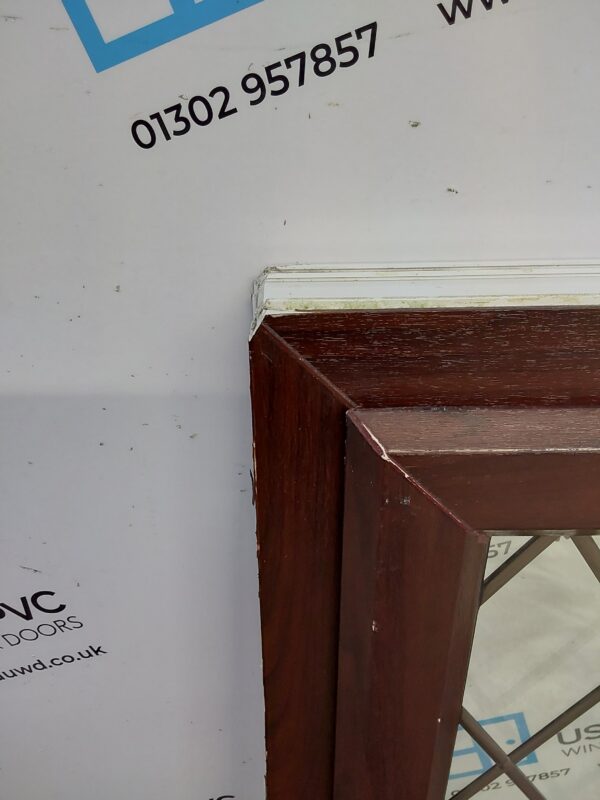 Used Rosewood Upvc Window 505mm x 1055mm C3086 - Image 8