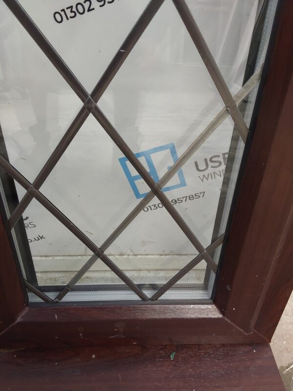 Used Rosewood Upvc Window 505mm x 1055mm C3086 - Image 9