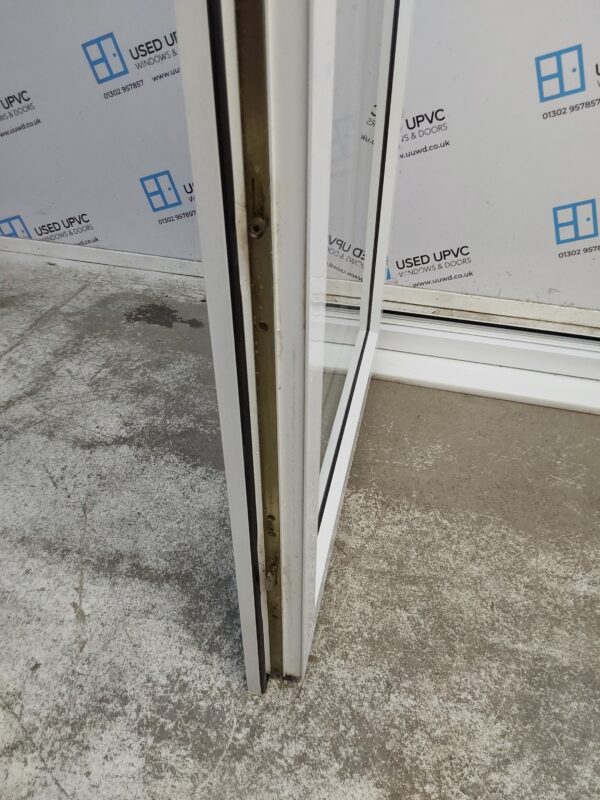 Used White Upvc Full Glass Door (Outwards Opening) 900mm x 2105mm 0823 - Image 5