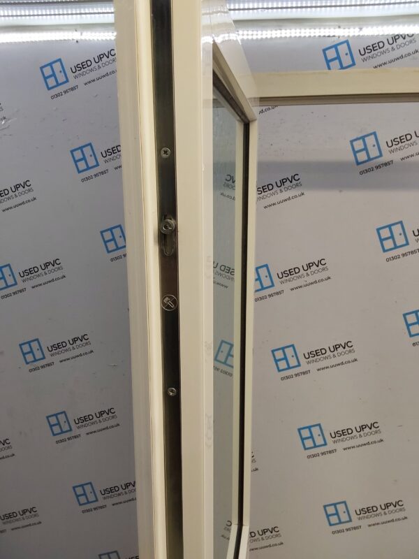 Used White Upvc Back Door 840mm x 2070mm 0803 - Image 4
