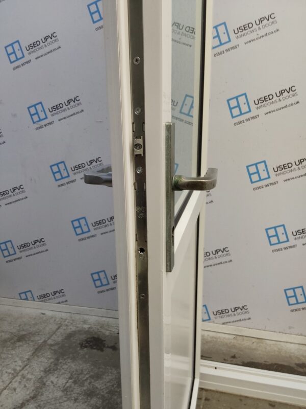 Used White Upvc Back Door 840mm x 2070mm 0803 - Image 5