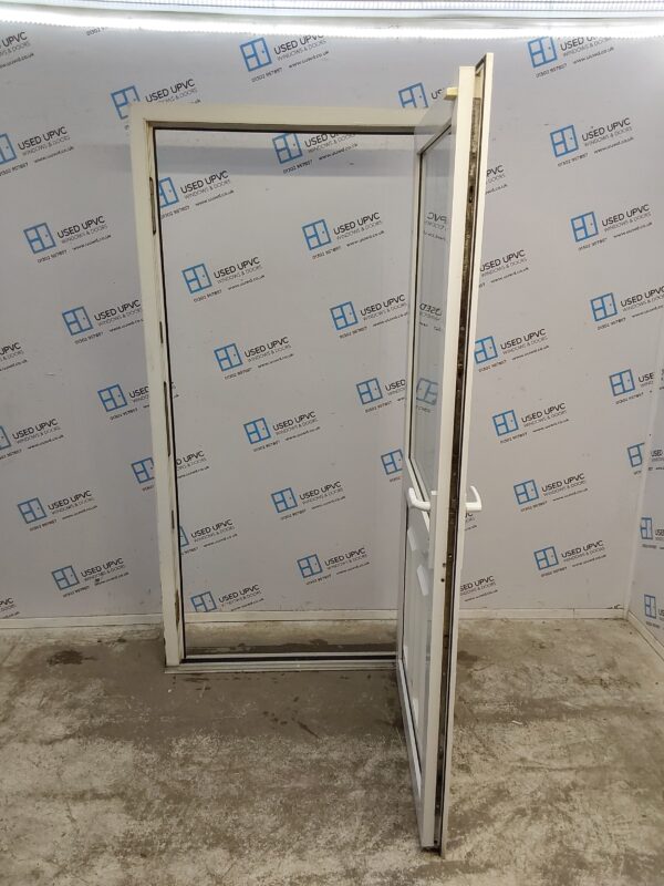 Used White Upvc Back Door 995mm x 2050mm 0424 - Image 3