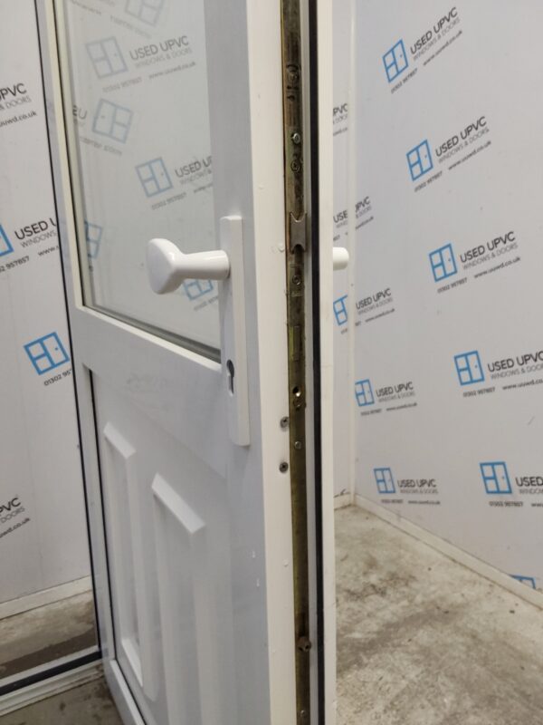 Used White Upvc Back Door 995mm x 2050mm 0424 - Image 5