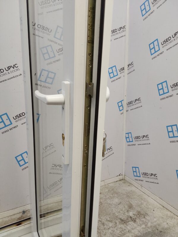 Used White Upvc French Doors 1415mm x 2100mm EA5 - Image 4