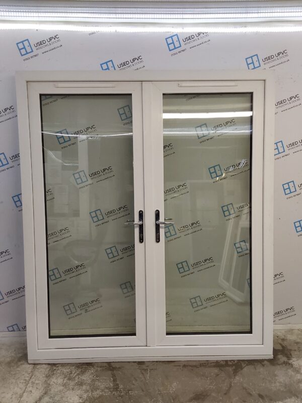 Used Cream Upvc Triple Glazed French Doors 1800mm x 2090mm EA8 - Image 6