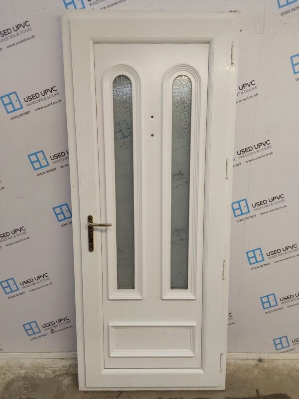 Used White Upvc Back Door 865mm x 2070mm C7D004 - Image 2