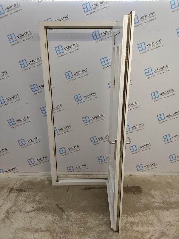 Used White Upvc Back Door 865mm x 2070mm C7D004 - Image 3