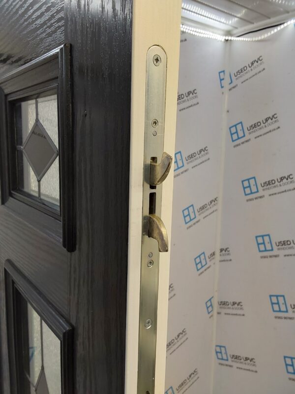Used Black Composite Door 915mm x 2070mm 0028 - Image 6