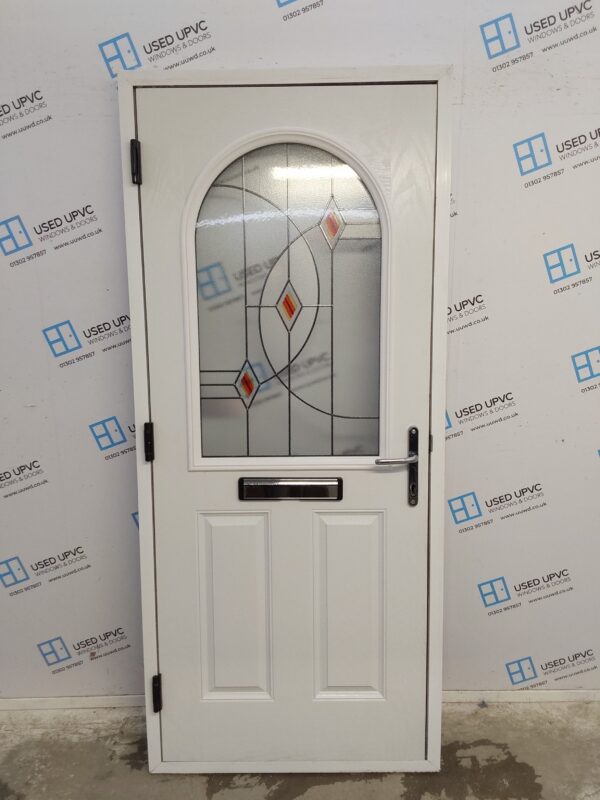 Used Black Composite Front Door 905mm x 2070mm C7D024 - Image 2