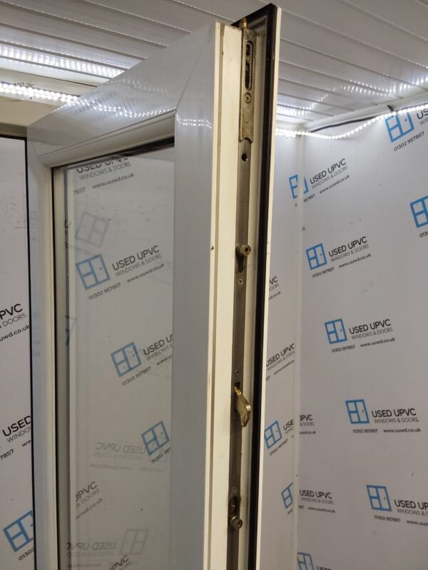 Used White Upvc French Doors 1415mm x 2225mm EA3 - Image 13