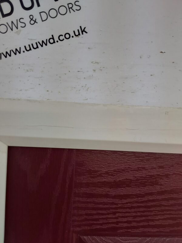 Used Red Composite Front Door 905mm x 2030mm 0577 - Image 8