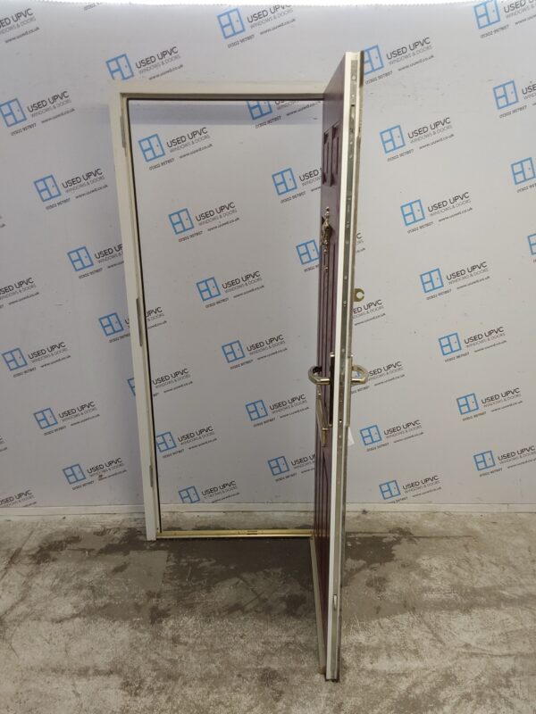 Used Red Composite Front Door 905mm x 2030mm 0577 - Image 3