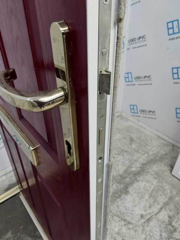 Used Red Composite Front Door 905mm x 2030mm 0577 - Image 10