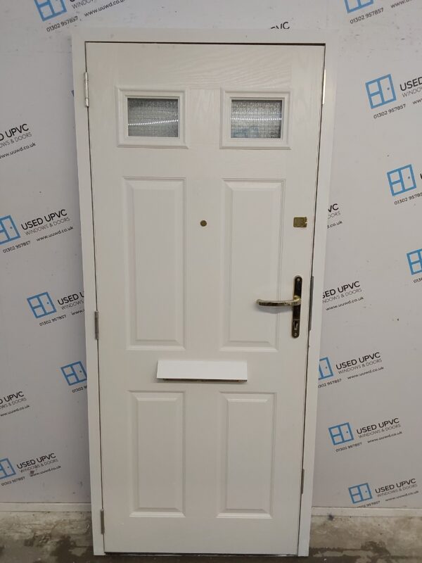 Used White Composite Front Door 895mm x 2030mm 0540 - Image 2
