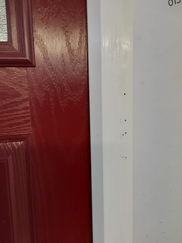 Used Red Composite Front Door 895mm x 2030mm 0400 - Image 4